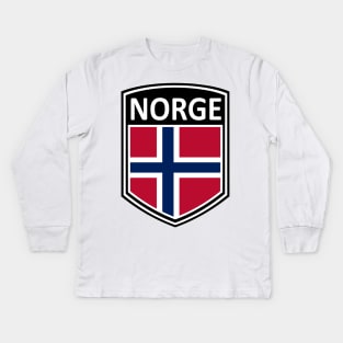 National - Norge Kids Long Sleeve T-Shirt